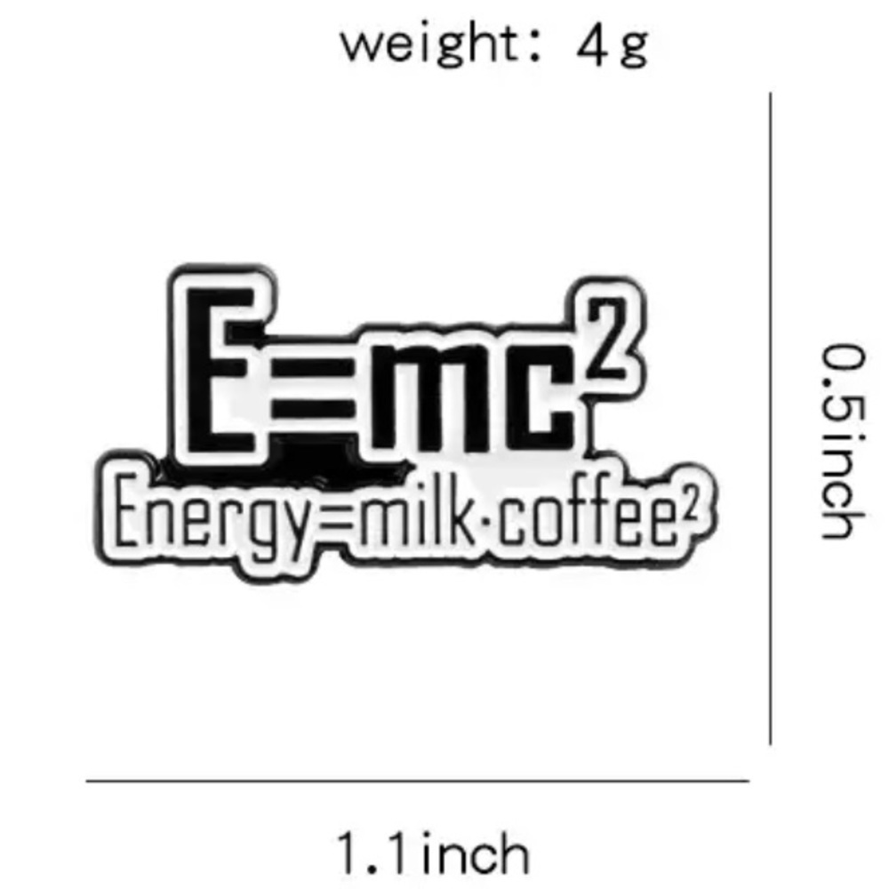 🆕 Funny Energy=milk.coffee2 Enamel Pin Brooch - Picture 4 of 7